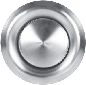 Griglia di ventilazione – Montaggio a parete o a soffitto – Acciaio inossidabile – Conica – Adatta per uso domestico – Ventilazione – Aspirazione – 100 mm (125 mm)