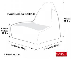 Keiko s modern poltrona pouf sacco poliestere design con maniglia