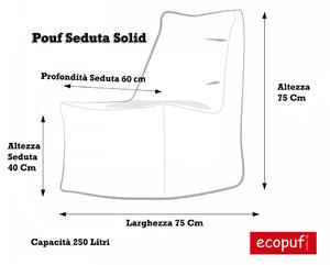 Solid pouf sacco con imbottitura seduta morbida in poliestere impermeabile oxford 600d outdoor waterproof