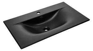 Comad lavabo marmorizzato SKY 1 nero opaco 81x46x17 cm
