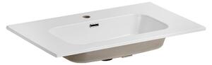 Lavabo da incasso in Vetroceramica 81 x 46 cm, bianco lucido, rettangolare