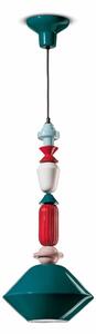 Lampada a sospensione C2511-GIA Collezione LARIAT Diametro ? 31x h 70 cm -1 x max 53W E27 interno COLORE Verde