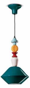 Lampada a sospensione C2511-GIA Collezione LARIAT Diametro ? 31x h 56 cm -1 x max 53W E27 interno COLORE VERDE