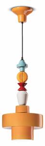 Lampada a sospensione catena multicolore di geometrie Collezione LARIAT Diametro ? 28x h 60 cm -1 x max 53W E27 interno COLORE Giallo