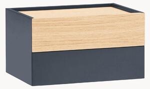 Comodino da parete in legno con cassetti Otto