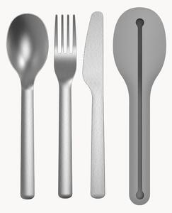 Set di 4 posate da viaggio Grey