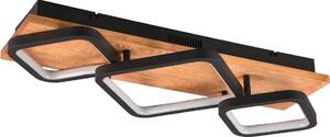 Lampada da soffitto a LED RAMA 32 W, 3000 K, 3800 lm, metallo nero, dimensioni: 12 x 67 x 32 cm, IP20, Trio
