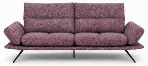 Divano Nexus Tessuto Bouclè Melange Multicolor - Schienali Mobili, Braccioli Ripiegabili