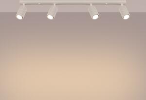 Lampada da soffitto KARBON 4L beige 4xGU10 10W alluminio 16.5x6.5x81cm Sollux Lighting