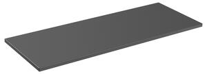 Piano Bagno 120 Cm Nero Opaco Mdf Resistente All'umidità