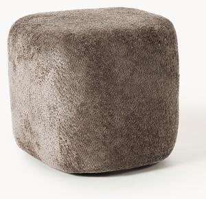 Pouf alto in teddy bouclé Wolke