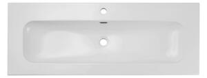 Lavabo da bagno Comad FLY 120 DP, bianco, Vetroceramica, larghezza 121 cm