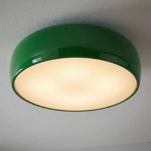 FLOS Plafoniera di design SMITHFIELD C, dimmerabile, Verde, Soggiorno / Sala da pranzo, Alluminio, Design, Plafoniera