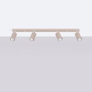 Lampada da soffitto KARBON 3P taupe 4xGU10 10W alluminio 16.5x6.5x81cm Sollux Lighting