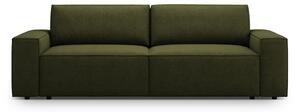 Divano letto verde scuro in tessuto bouclé 247 cm Jodie - Micadoni Home