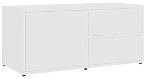 Mobile Porta TV Bianco 80x34x36 cm in Legno Multistrato