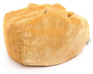 Sakwa pouf poltrona a sacco in velluto velvet a coste completo di puff poggiapiedi