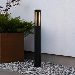 Konstsmide Lampioncino da giardino Pistoia, dimmerabile, Nero, Alluminio, Lampada da esterni
