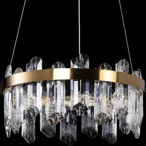 Lampadario LED a sospensione con filo LED/50W/230V diametro 40 cm oro