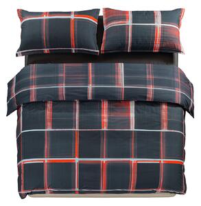 Copripiumino Con Federe In Percalle Psychedelic Checks Matrimoniale Discovery Dark Caleffi