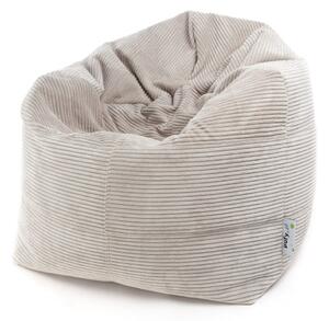 Sofi pouf poltrona sacco in velluto velvet a coste dim. 75x115 cm