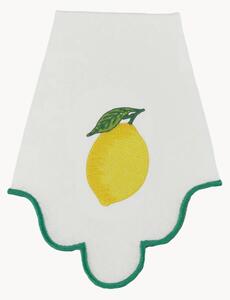 Tovagliolo con ricamo al limone Ondulado
