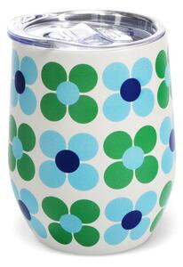 Tazza da viaggio 350 ml Blue and green Daisy - Rex London