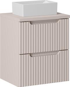 Mobile Bagno 50 Cm Cashmere Con Lavabo Gaja Da Appoggio