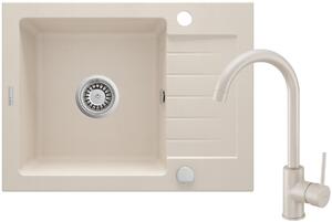 Deante Zorba lavello con rubinetto beige/beige ZQZA511A