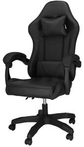 Springos® Sedia da ufficio Sedia da scrivania con braccioli Sedia girevole fino a 120 kg Sedia da gioco Sedia presidenziale con supporto per la testa e per la zona lombare