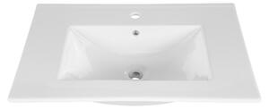 Lavabo da incasso in Vetroceramica 51 x 46 cm, bianco lucido, rettangolare