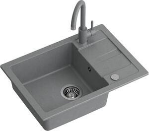 Quadron Go Smart lavello con rubinetto grigio/ TQ6244GSSZ