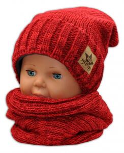 BABY NELLYS Cappello autunno/inverno con camino - rosso meliert