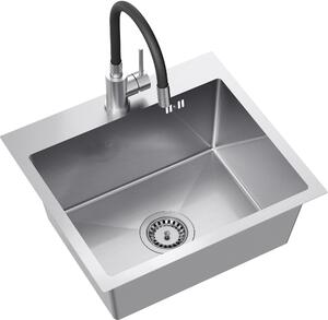 Quadron Luke lavello con rubinetto acciaio/acciaio ZH5045BS_3323503BL
