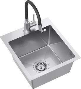 Quadron Luke lavello con rubinetto acciaio/acciaio ZH4045BS_3323503BL