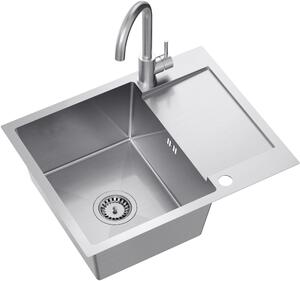 Quadron Luke lavello con rubinetto acciaio/acciaio ZH6048BS_3623500_BS