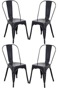 AGATHA - Set 4 sedie industrial