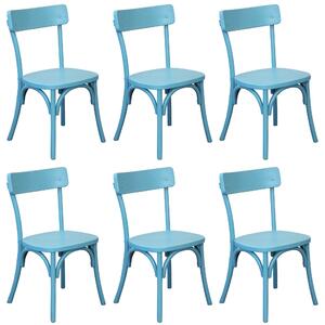 CHELSEA - set 6 sedie in legno di olmo