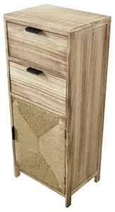 AZEL - mobiletto in legno con 2 cassetti e 1 anta