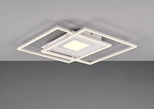 Lampada da soffitto Trio Via a LED 36 W, dimmerabile, bianco opaco, temperatura di colore regolabile, luce notturna