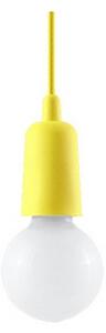 Lampadario a sospensione con filo DIEGO 1xE27/60W/230V giallo