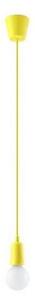 Lampadario a sospensione con filo DIEGO 1xE27/60W/230V giallo