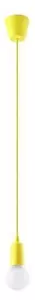 Lampadario a sospensione con filo DIEGO 1xE27/60W/230V giallo