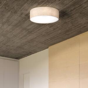 FISCHER & HONSEL Plafoniera soffitto Thor, dimmerabile, Crema / Ambra, Soggiorno / Sala da pranzo, Tessuto / Stoffa / Seta, Moderno, Plafoniera
