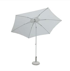 VidaXL Ombrellone Da Giardino In Legno 300x258 Cm - Meccanismo A Manovella, Tessuto UV, Nero/Blu