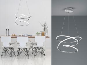 Lampada a sospensione a LED BOLOGNA argento-bianca 36 W, bianco neutro 5100 lm, metallo, dimensioni: 150 x 50 x 50 cm, IP20, RL