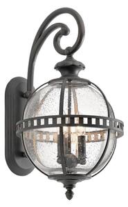 Kichler KL-HALLERON-2M - Applique da esterno HALLERON 3xE14/40W/230V IP44