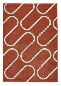 Tappeto color mattone 120x170 cm Linear Curve – Catherine Lansfield