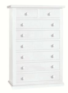 KELLEY - cassettiera in legno massello cm 87 x 45 x 127 h