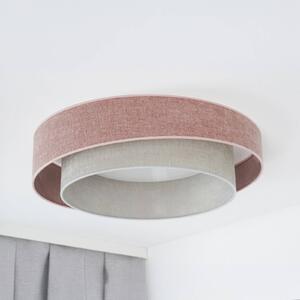 Duolla Plafoniera LED Luneta S, ciniglia, rosa/grigio, dimmerabile in 3 fasi